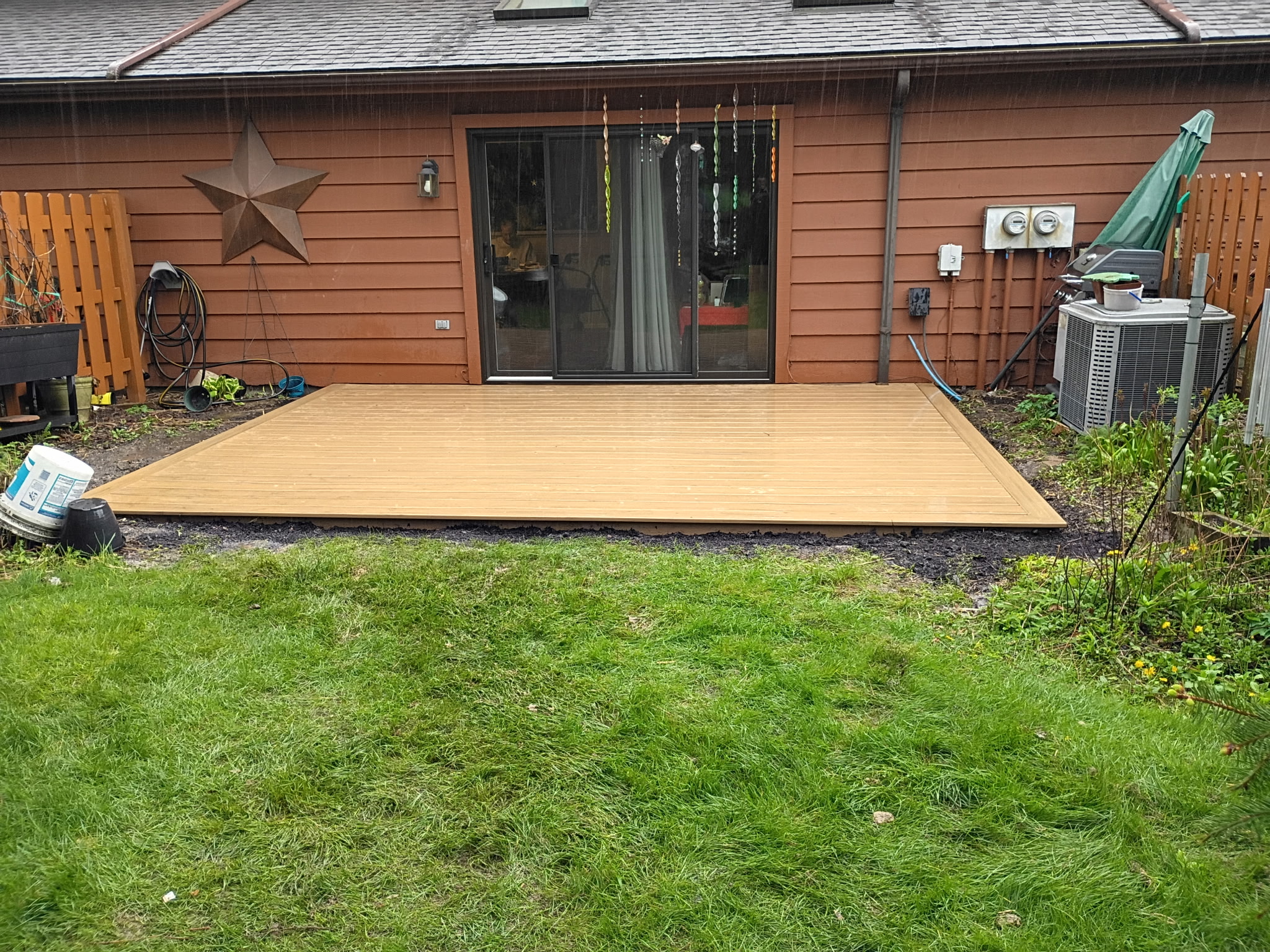 Finished low-profile deck after replacement